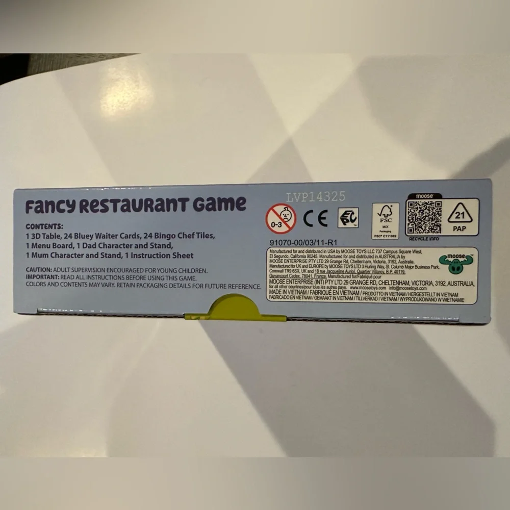 Bluey Fancy Restaurant Game